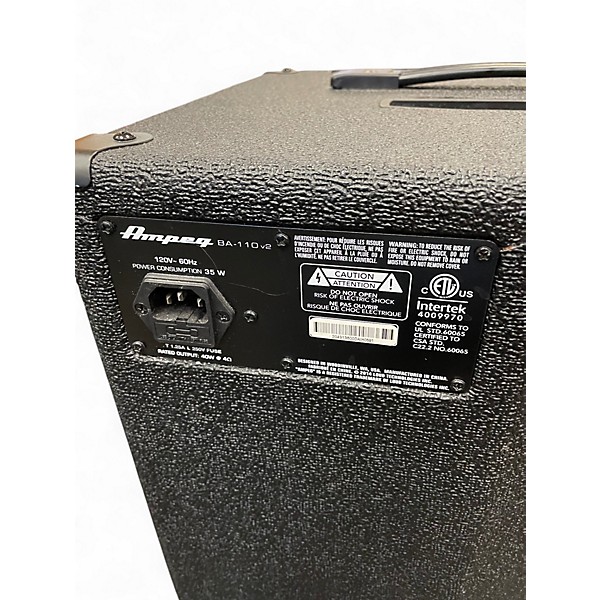 Used Ampeg BA110V2 1x10 Bass Combo Amp