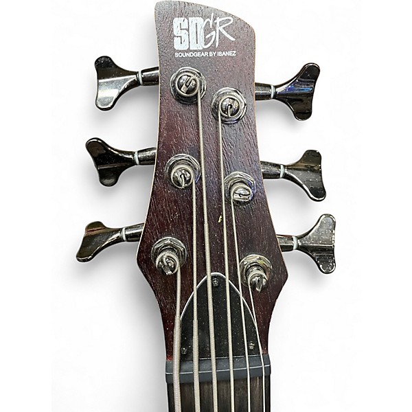 Used Ibanez SR506 6 String Walnut Electric Bass Guitar