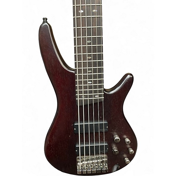 Used Ibanez SR506 6 String Walnut Electric Bass Guitar