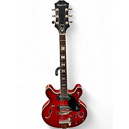 Used Epiphone EA 250 Red Hollow Body Electric Guitar