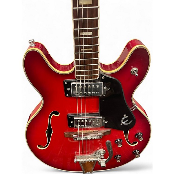 Used Epiphone EA 250 Red Hollow Body Electric Guitar