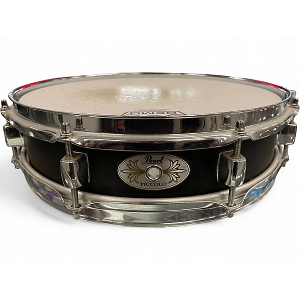 Used Pearl 13X3 Piccolo Steel Black Drum