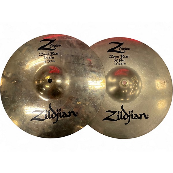 Used Zildjian 13in Z Custom Dyno Beat Hi Hat Cymbal