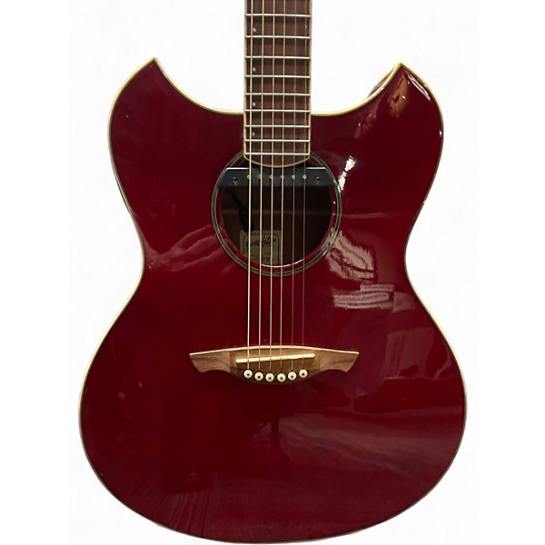 Used 2013 Wechter Guitars 3102 Wine Red Acoustic Electric Guitar
