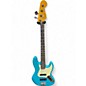 Used 2023 Fender American Professional II Jazz Bass Miami Blue Electric Bass Guitar thumbnail
