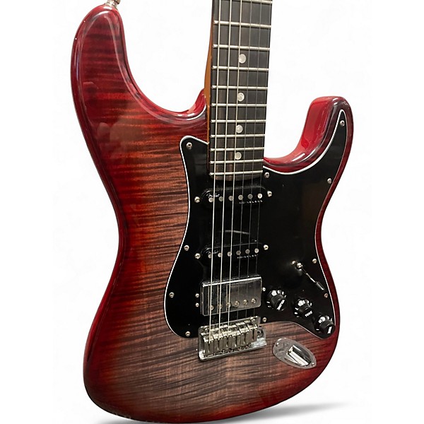 Used Fender American Ultra Stratocaster HSS Ebony Fingerboard Limited-Ed Umbra Burst Solid Body Electric Guitar