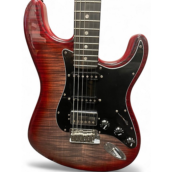 Used Fender American Ultra Stratocaster HSS Ebony Fingerboard Limited-Ed Umbra Burst Solid Body Electric Guitar