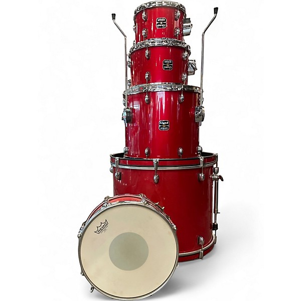 Used Gretsch Drums 5 Piece Energy Metallic Candy Red Burst Drum Kit