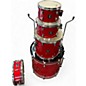 Used Gretsch Drums 5 Piece Energy Metallic Candy Red Burst Drum Kit