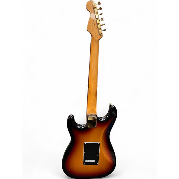 Used Fender SRV Strat 3 Color Sunburst Solid Body Electric Guitar