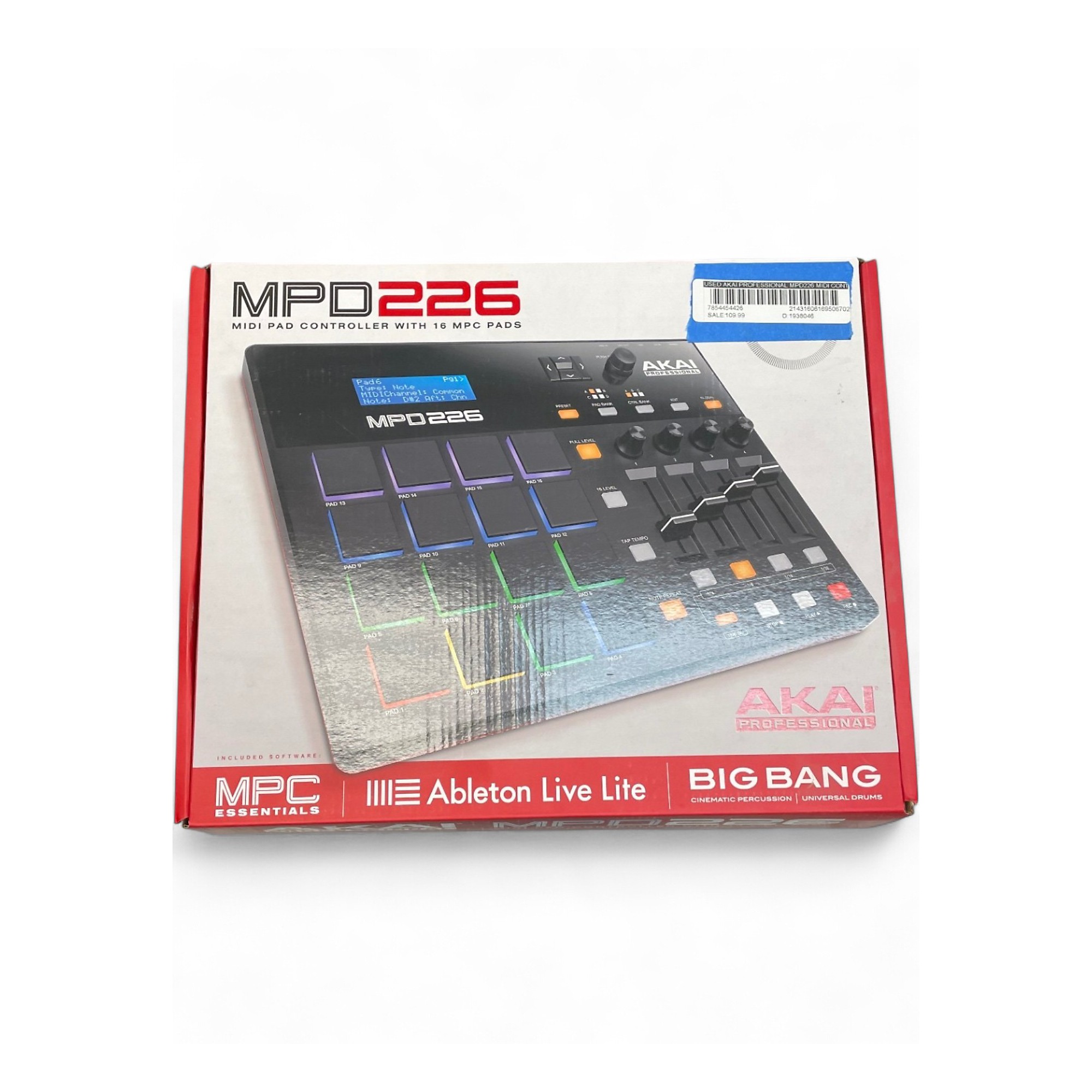 AKAI MPD226 MIDIパッドコントローラー Used Akai Professional MPD226 MIDI Controller | Guitar Center