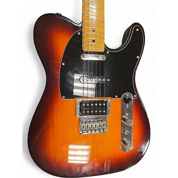 Used Fender Modern Player Telecaster Plus 2 Tone Sunburst Solid Body Electric Guitar