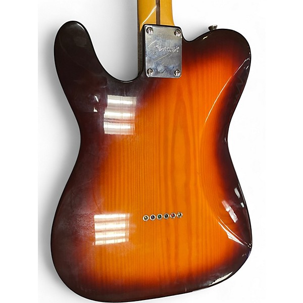 Used Fender Modern Player Telecaster Plus 2 Tone Sunburst Solid Body Electric Guitar