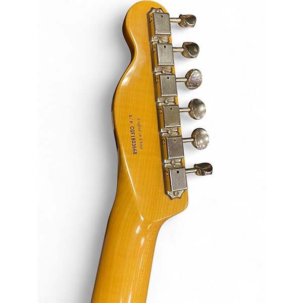 Used Fender Modern Player Telecaster Plus 2 Tone Sunburst Solid Body Electric Guitar