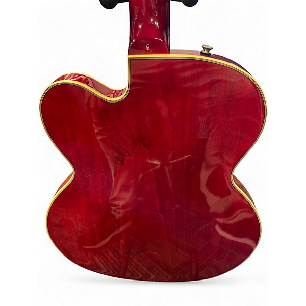 Used Schecter Guitar Research Jazz-6 Red Hollow Body Electric Guitar