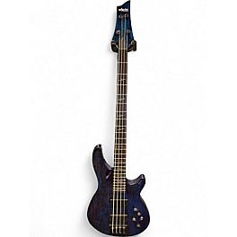 Used Schecter Guitar Research C4 4 String SILVER MOUNTAIN COBALT BLUE Electric Bass Guitar