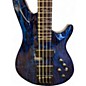 Used Schecter Guitar Research C4 4 String SILVER MOUNTAIN COBALT BLUE Electric Bass Guitar