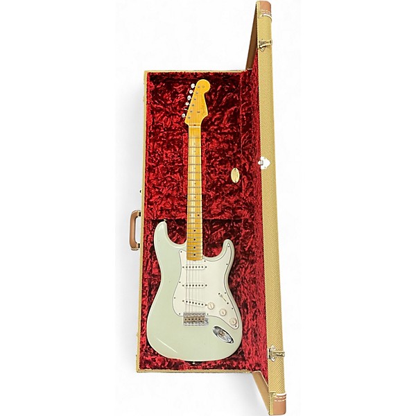 Used 2018 Fender Custom Shop 65 Tomatillo Stratocaster Journeyman Relic Sonic Blue Solid Body Electric Guitar