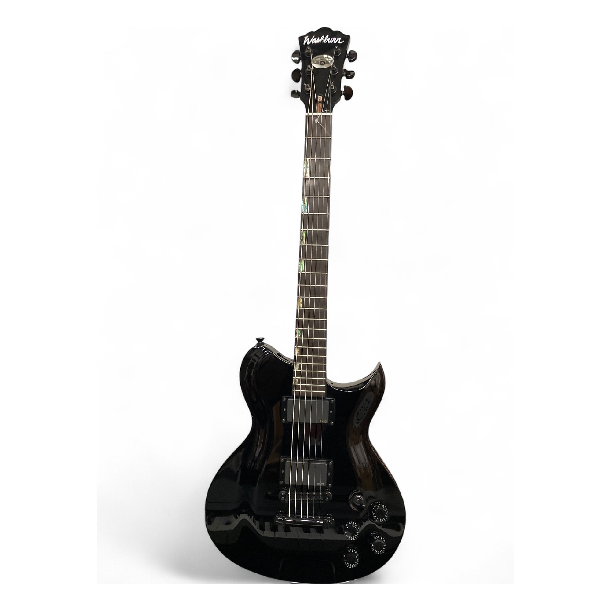 Used Washburn Idol custom shop Black Solid Body Electric Guitar