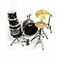 Used Pearl 5 Piece ROADSHOW COMPLETE Jet Black Drum Kit thumbnail