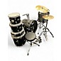 Used Pearl 5 Piece ROADSHOW COMPLETE Jet Black Drum Kit