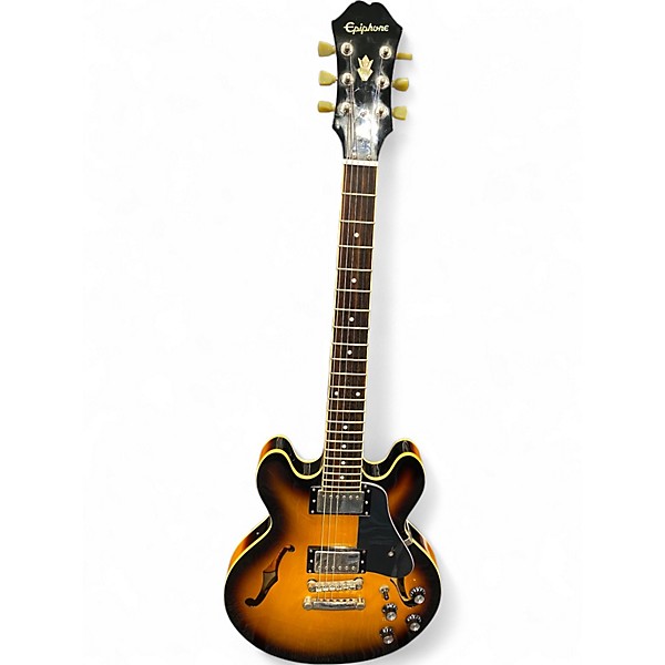 Used Epiphone ES339 Tobacco Sunburst Hollow Body Electric Guitar