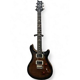Used PRS SE Custom 24 Black and Gold SUNBURST Solid Body Electric Guitar