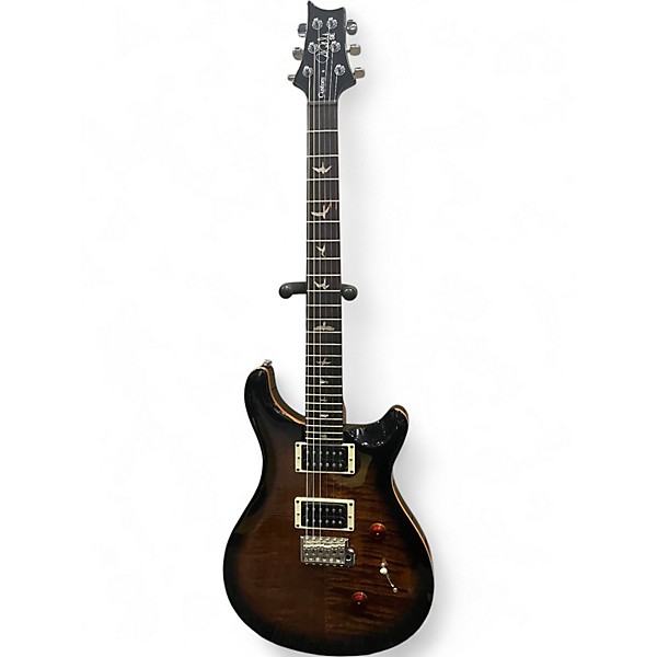 Used PRS SE Custom 24 Black and Gold SUNBURST Solid Body Electric Guitar