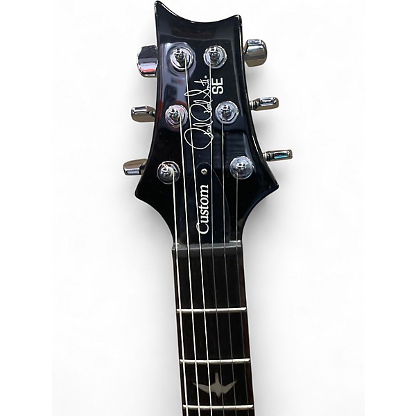 Used PRS SE Custom 24 Black and Gold SUNBURST Solid Body Electric Guitar