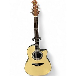 Used Ovation 3862 PINNACLE Vintage White Acoustic Electric Guitar
