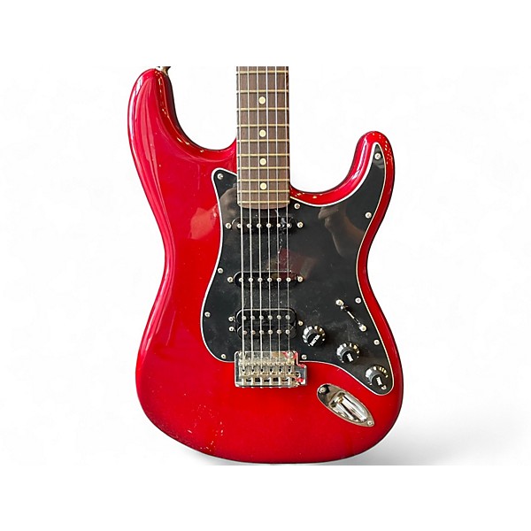 Used Fender Player II Stratcaster HSS Metallic Candy Red Burst Solid Body Electric Guitar