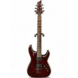 Used Schecter Guitar Research Hellraiser C1 Crimson Red Trans Solid Body Electric Guitar
