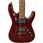 Used Schecter Guitar Research Hellraiser C1 Crimson Red Trans Solid Body Electric Guitar