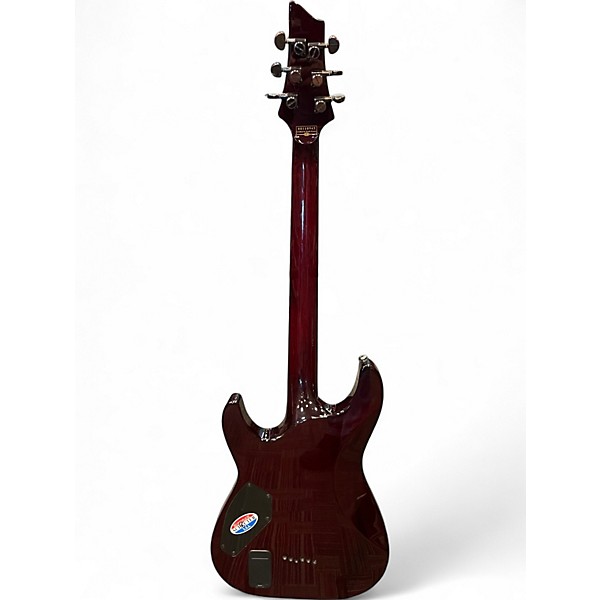 Used Schecter Guitar Research Hellraiser C1 Crimson Red Trans Solid Body Electric Guitar