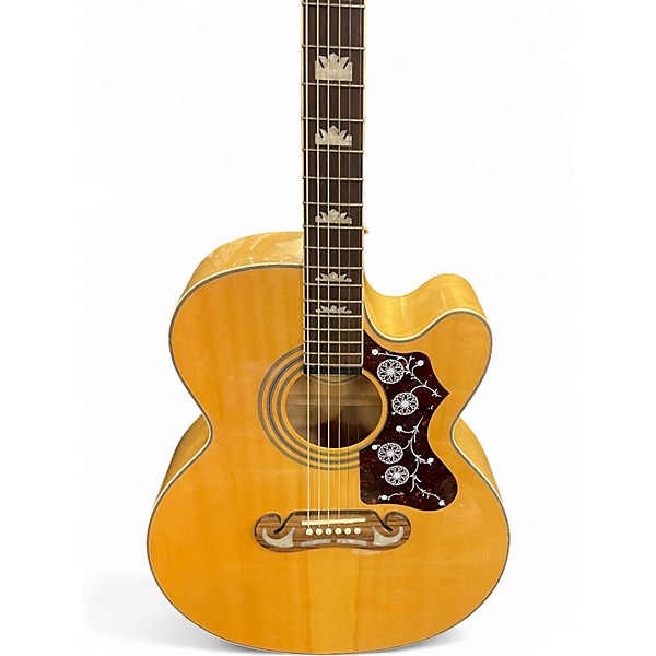 Used Epiphone EJ200SCE Blonde Acoustic Electric Guitar