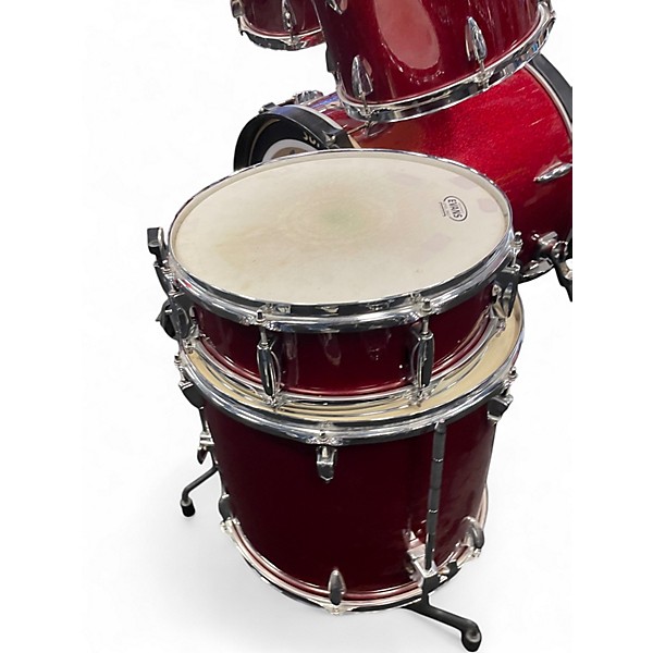 Used TAMA 5 Piece Imperialstar Metallic Red Drum Kit