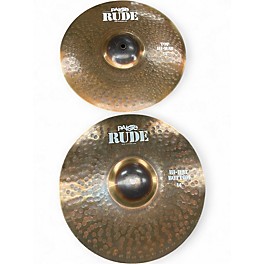 Used Paiste 14in Rude Hi Hat Pair Cymbal