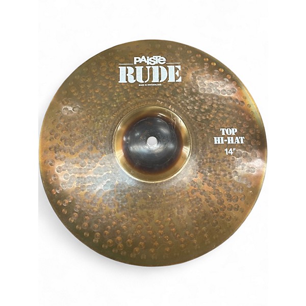 Used Paiste 14in Rude Hi Hat Pair Cymbal