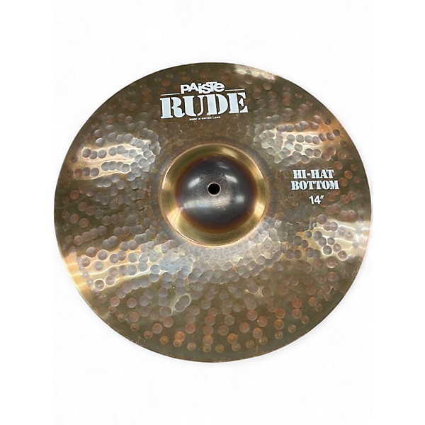 Used Paiste 14in Rude Hi Hat Pair Cymbal