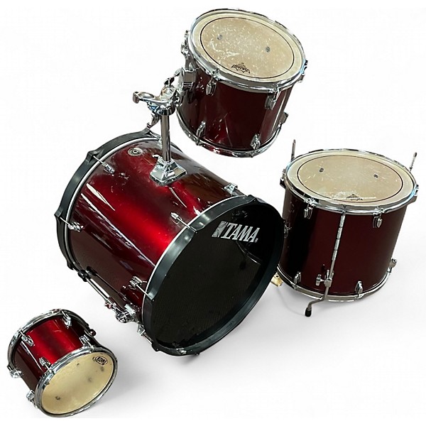 Used TAMA 4 Piece Swingstar red Drum Kit
