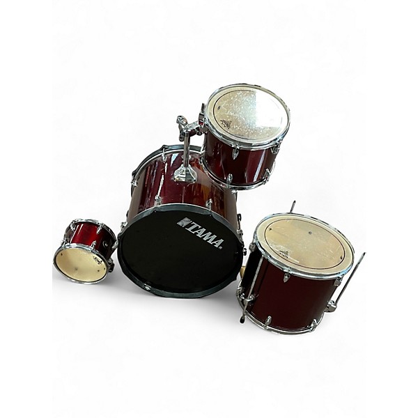 Used TAMA 4 Piece Swingstar red Drum Kit