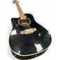 Used De Rosa 12 String Acoustic Electric Black 12 String Acoustic Electric Guitar