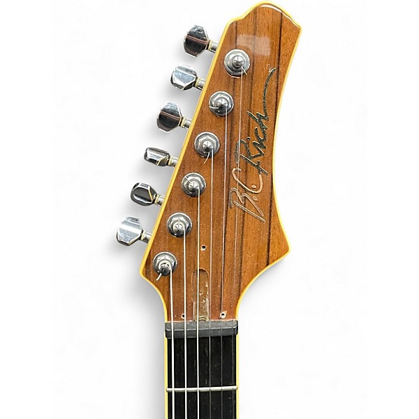 Used B.C. Rich Assassin Exotic Koa Wood Natural Solid Body Electric Guitar