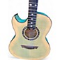 Used Dean EXFM FD Exhibition Left Handed FADED DENIM Acoustic Electric Guitar