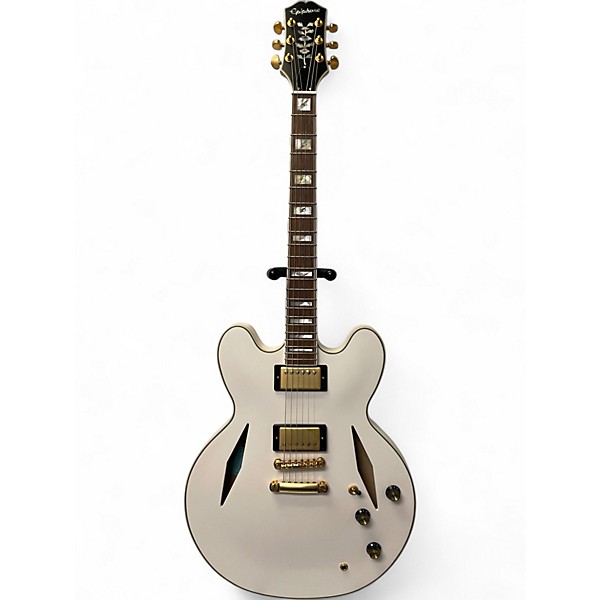 Used Epiphone Emily Wolfe Sheraton Aged Bone Hollow Body Electric Guitar