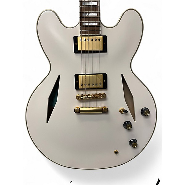 Used Epiphone Emily Wolfe Sheraton Aged Bone Hollow Body Electric Guitar