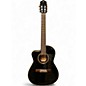 Used Ortega RCE138 LEFTY BLACK Classical Acoustic Electric Guitar thumbnail