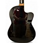 Used Ortega RCE138 LEFTY BLACK Classical Acoustic Electric Guitar