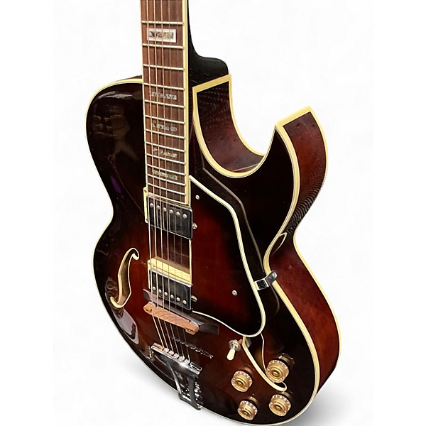 Used Ibanez AK85 DVS Vintage Sunburst Hollow Body Electric Guitar