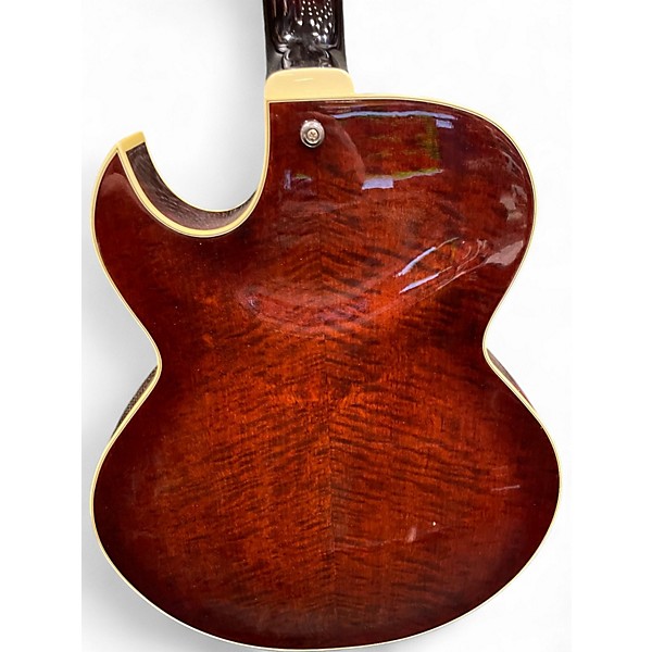 Used Ibanez AK85 DVS Vintage Sunburst Hollow Body Electric Guitar